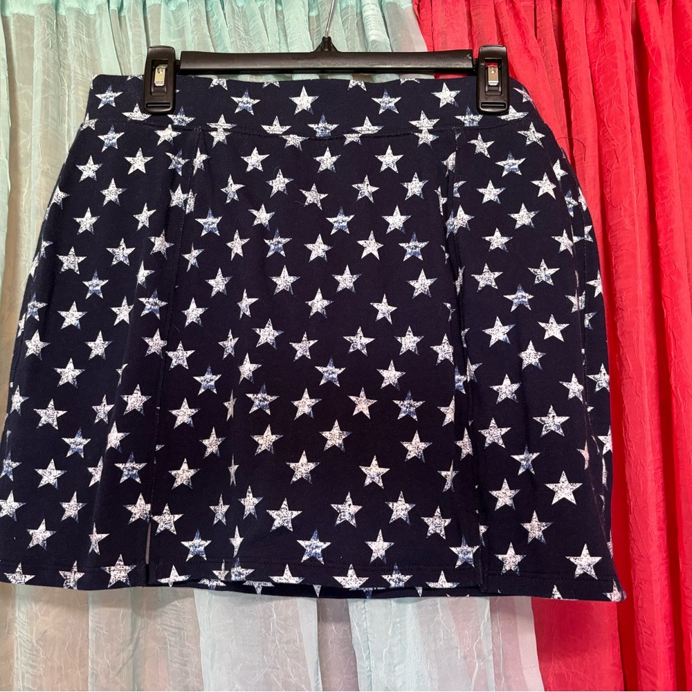 Crown & Ivy Navy Star Mini Skort